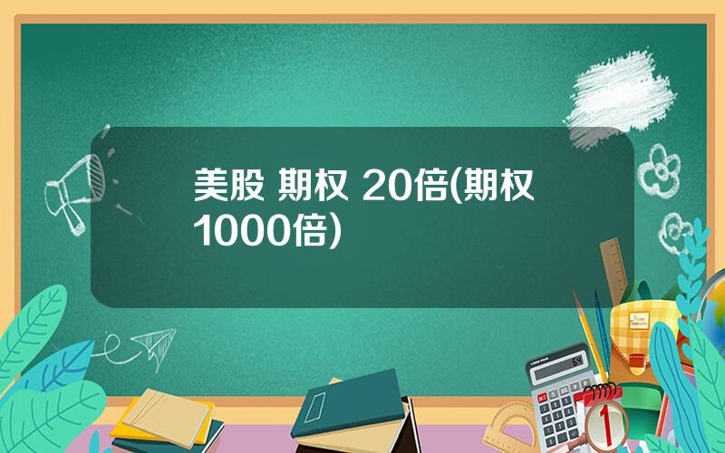 美股 期权 20倍(期权1000倍)